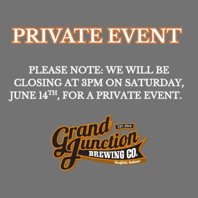 Please note!  We have a private event that has been booked for this Saturday, June 14th.  As a result, we will be closing at 3PM on that day.  We will be open from 12-3 for the general public.  Please make your plans accordingly!  We appreciate your understanding.  Thanks!