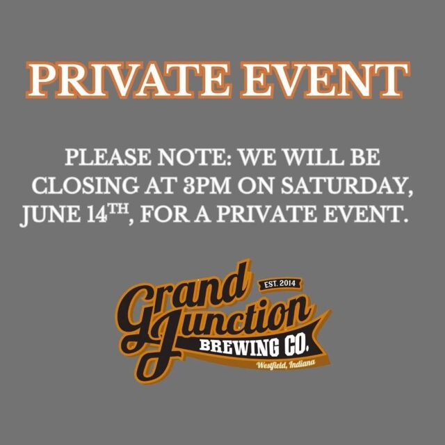 Friendly Reminder: 

Please note!  We have a private event that has been booked for this Saturday, June 14th.  As a result, we will be closing at 3PM on that day.  We will be open from 12-3 for the general public.  Please make your plans accordingly!  We appreciate your understanding.  Thanks!
